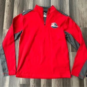 Fanatics Pullover Mens Medium M Red Tampa Bay Super Bowl Ambassador Jacket NWT